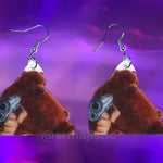 Violent Djungelskog with Weapon Detailed Earrings!