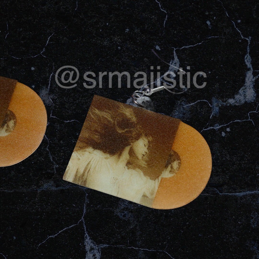 Taylor Swift Fearless (Taylor’s Version) Vinyl Album Handmade Earrings!