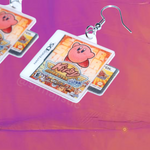 Kirby Super Star Ultra Nintendo DS Game 2D detailed Handmade Earrings!