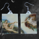 The Creation of Adam Detailed Handmade Earrings!