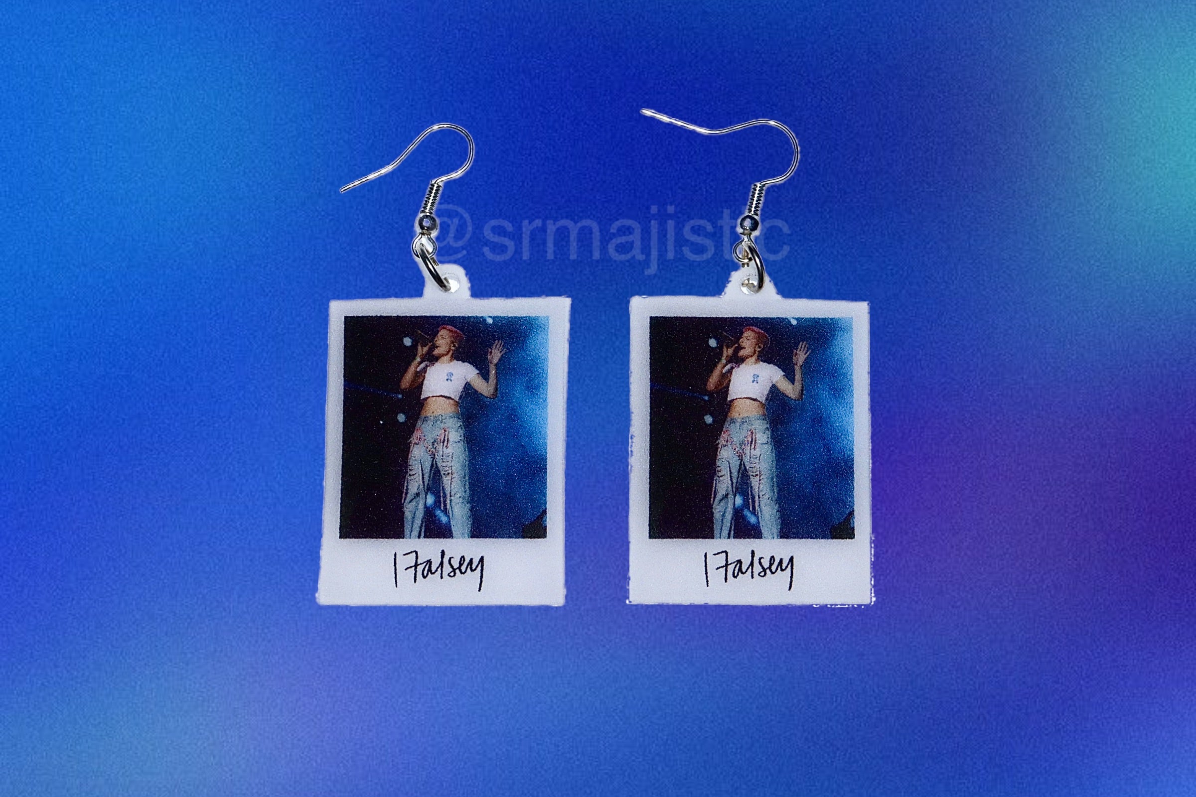 Halsey Signed Polaroid Handmade Earrings!