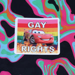 Flaming Gay Flag Character Stickers