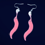 Worm on a String Handmade Earrings!