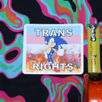 Flaming Bisexual Flag Character Stickers
