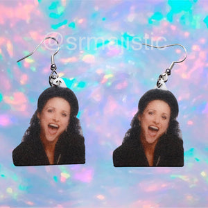 Elaine from Seinfeld Character Handmade Earrings!