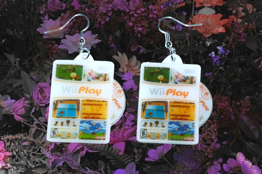 Wii Play Wii Game 2D detailed Handmade Earrings!