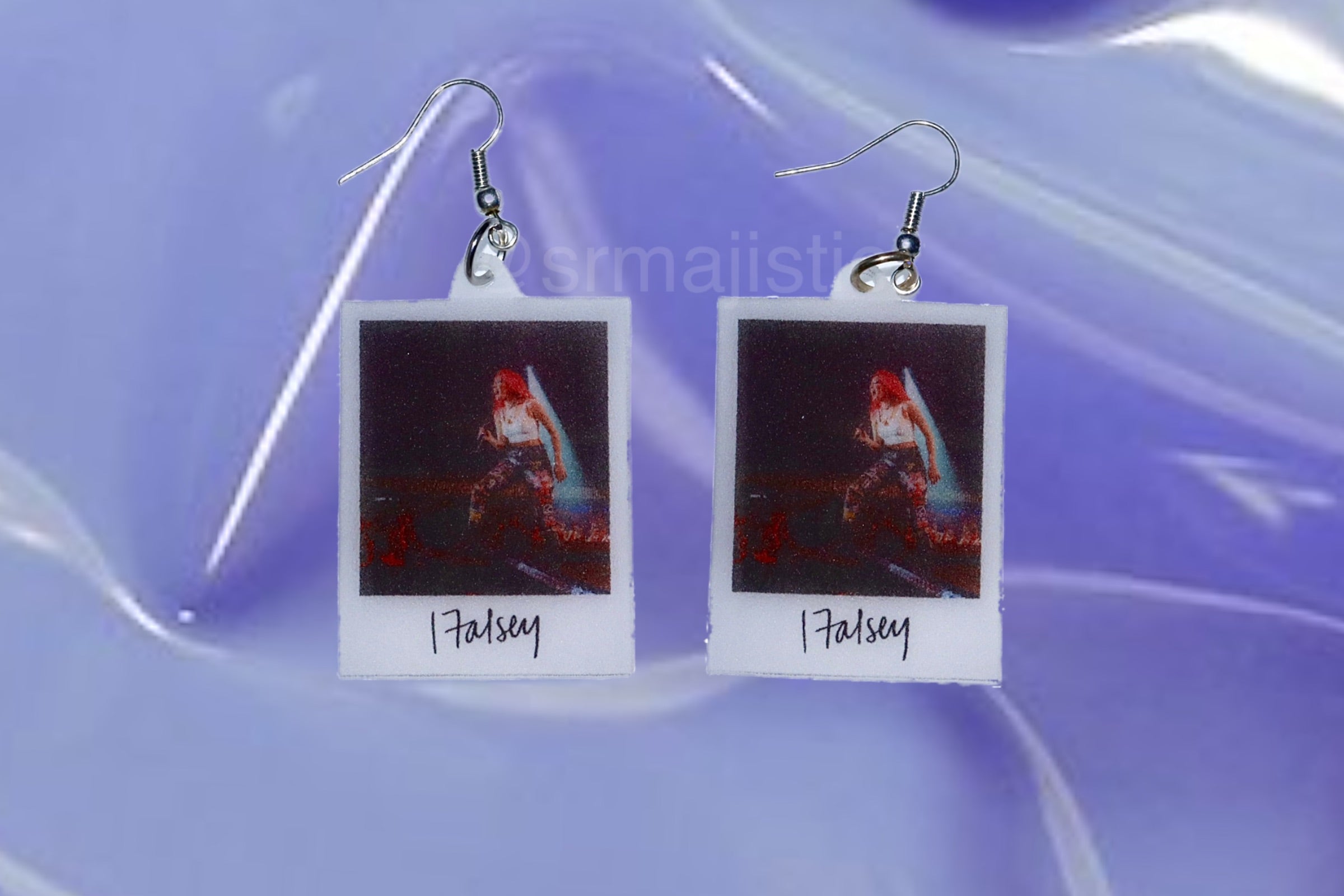 Halsey Signed Polaroid Handmade Earrings!
