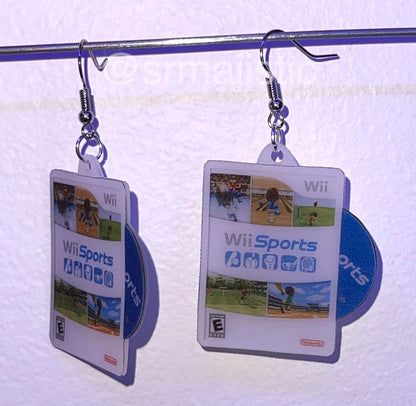 Wii Sports Wii Game 2D detailed Handmade Earrings!