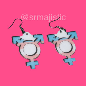 LGBT Sexuality Symbols 2D cute detailed Handmade Earrings!