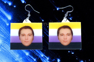 Paul Dano Says Gay Rights Pride Flag Handmade Earrings!