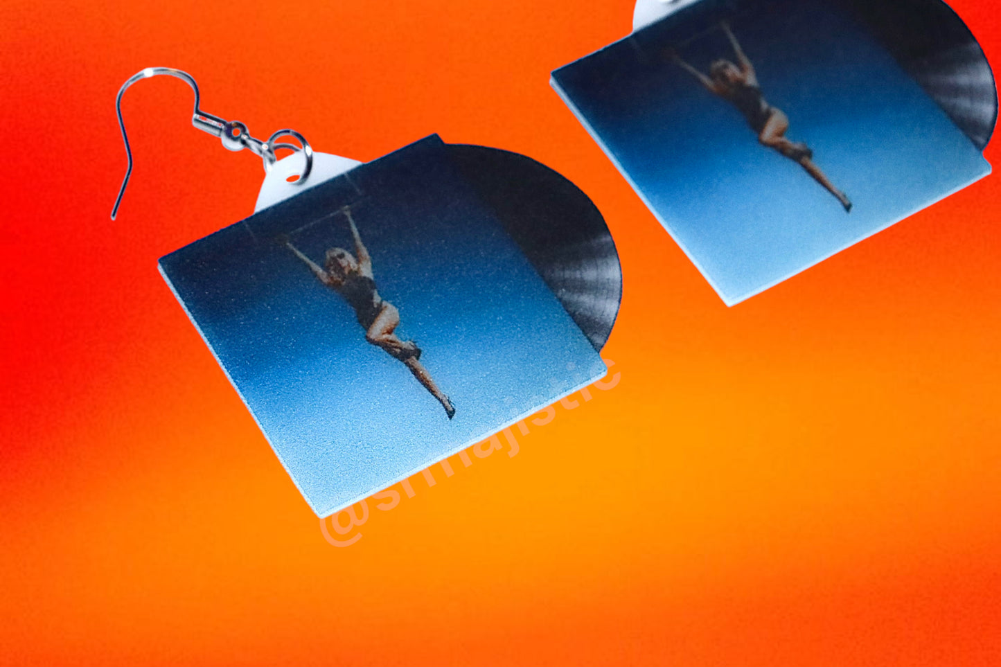 Miley Cyrus Endless Summer Vacation Vinyl Album Handmade Earrings!