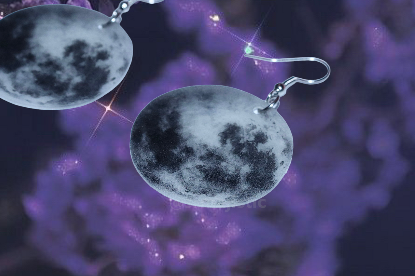 Detailed Moon Handmade Earrings!