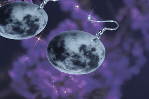 Detailed Moon Handmade Earrings!