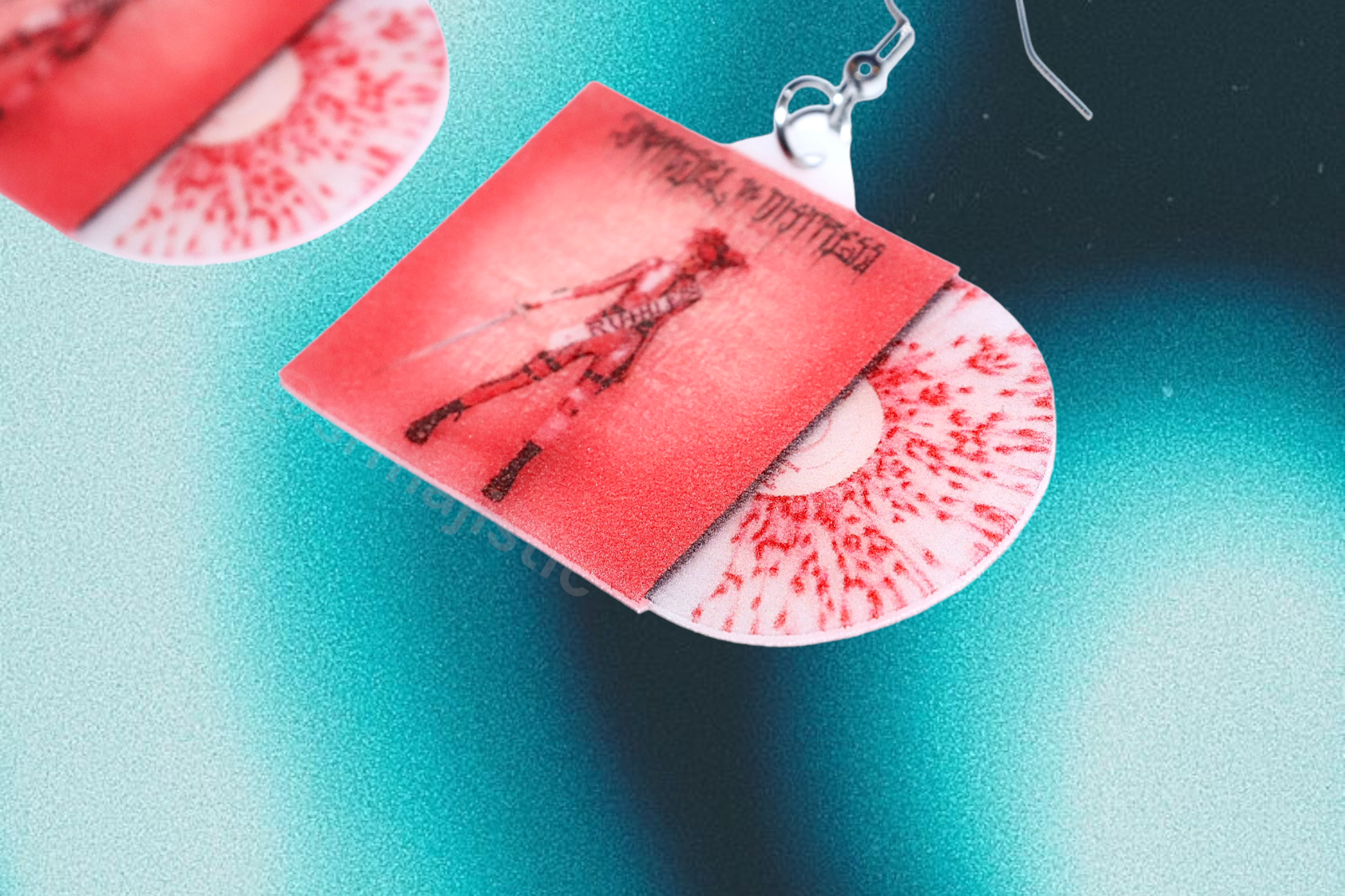 Girli Damsel in Distress/ Ex-Talk Vinyl Album Handmade Earrings!