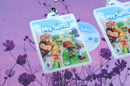 My Sims Wii Game 2D detailed Handmade Earrings!