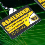Best Buy Y2K Remember Sticker Handmade Earrings!