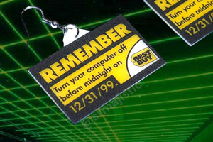 Best Buy Y2K Remember Sticker Handmade Earrings!