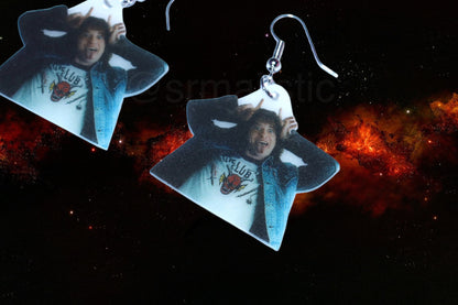 Stranger Things Eddie Munson Character Handmade Earrings!