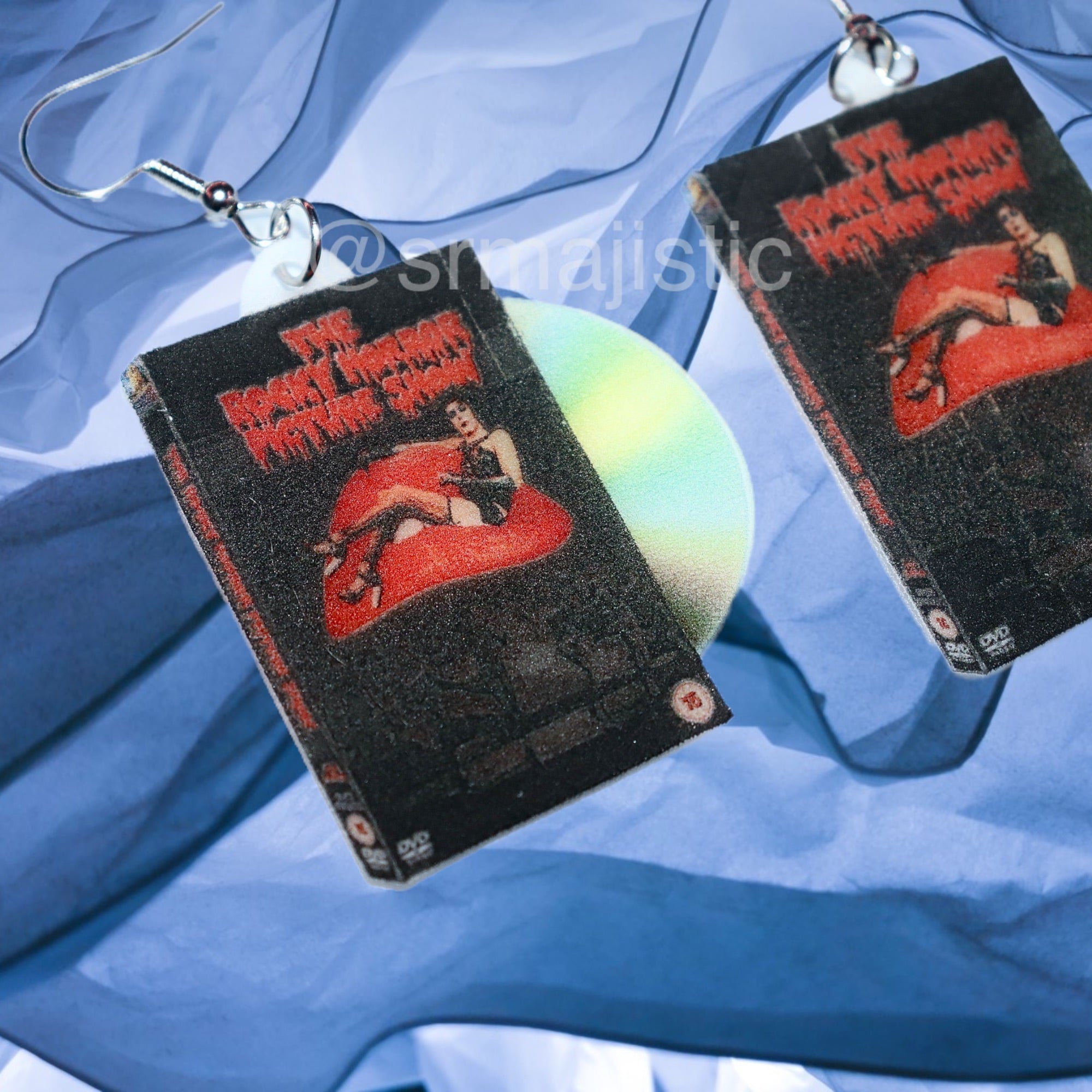 Rocky Horror Picture Show (1975) DVD 2D detailed Handmade Earrings!