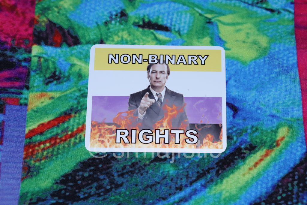 Saul Goodman Better Call Saul Flaming Pride Flag Character Stickers