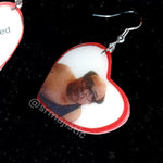 Danny DeVito Trash Man My Beloved Character Locket Heart 2D detailed Handmade Earrings!