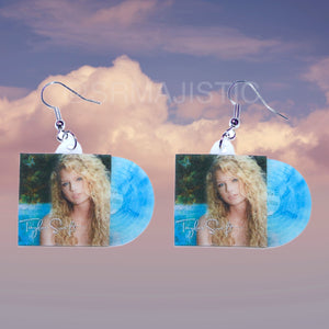 Taylor Swift Self Titled Vinyl Album Handmade Earrings!