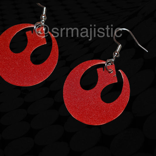 Star Wars Resistance Symbol Handmade Earrings!