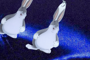 Big Chungus Meme Handmade Earrings!
