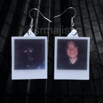 The Riddler/ Paul Dano Polaroids from the film The Batman (2022) Handmade Earrings!