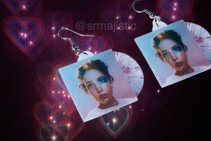 Halsey Manic Vinyl Handmade Earrings!