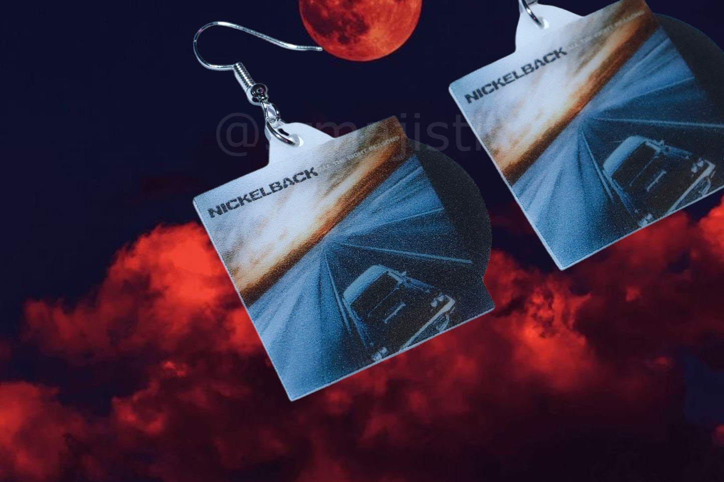 Nickelback All the Right Reasons Vinyl Album Handmade Earrings!