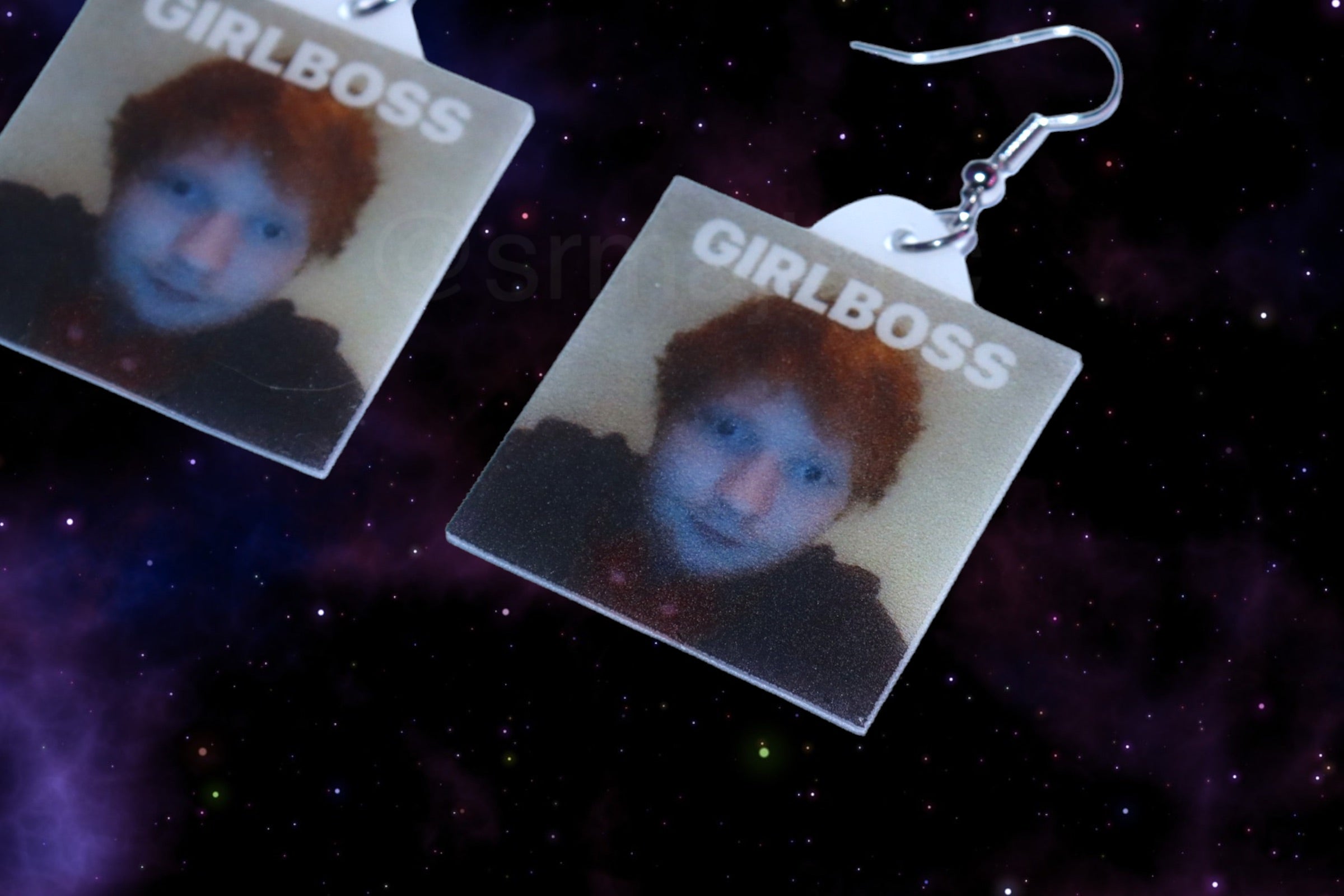 Ed Sheeran Girlboss Meme Handmade Earrings!